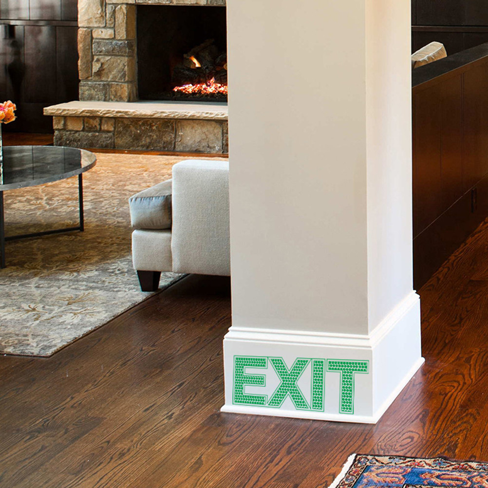 Emergency Exit Sign - Emergency Exit Wall Sticker Luminous Safety
