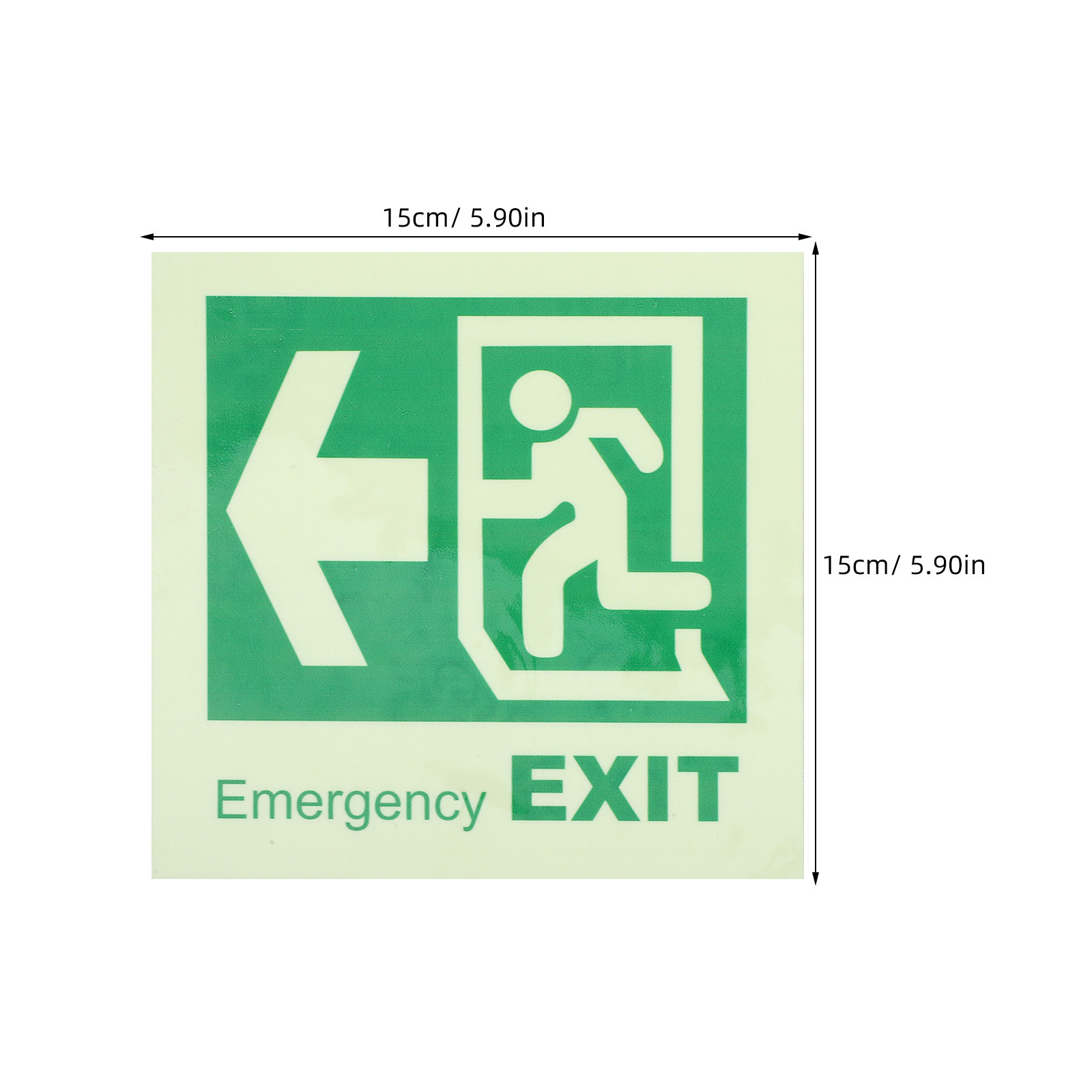 Self Adhesive Luminous Emergen - Emergency Exit Sign recension och pris