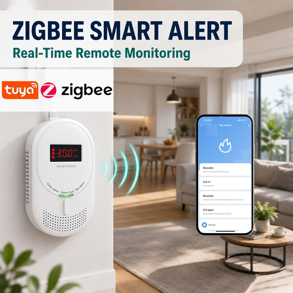 CCEsafety Zigbee Tuya Gas CO D - Co Detector Plug recension och pris