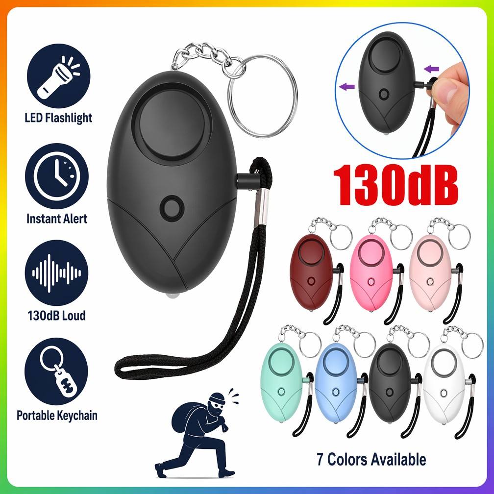 130db Personal Safety Alarm Ke - Personal Alarm Keychain recension och pris