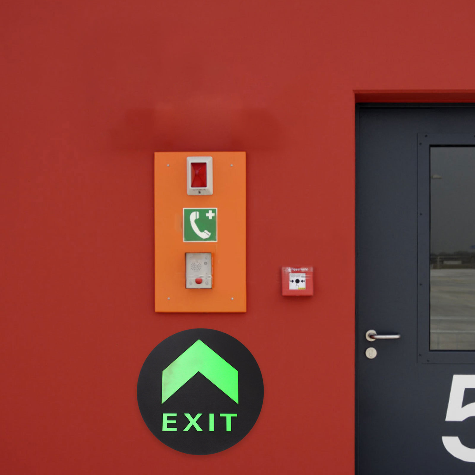 5Pcs Night Luminous Exit Sign  - Emergency Exit Sign recension och pris