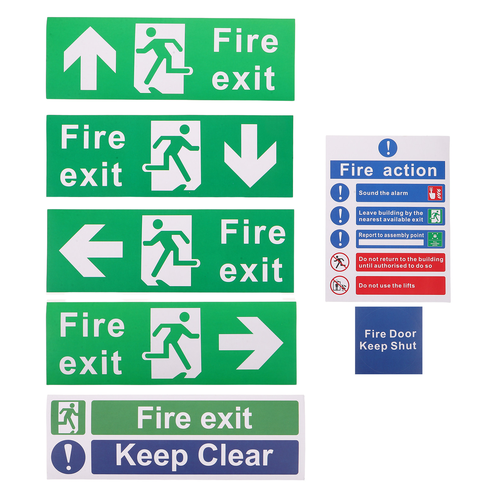 21Pcs Public Safety Exit Signs - Emergency Exit Sign recension och pris